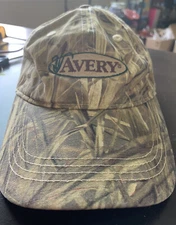 AVERY LOGO CAP BALL CAP HAT BUCKBRUSH CAMO BB Little Use, Junior Size Small