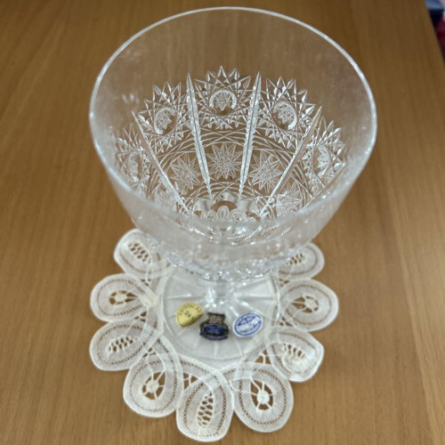 Bohemian Glass Set of 6 Vintage With Box [Unused] limited