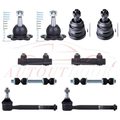 For 1993-00 Chevrolet/GMC C2500 10X Front Ball Joint Tie Rod Sway Bar Link Kit