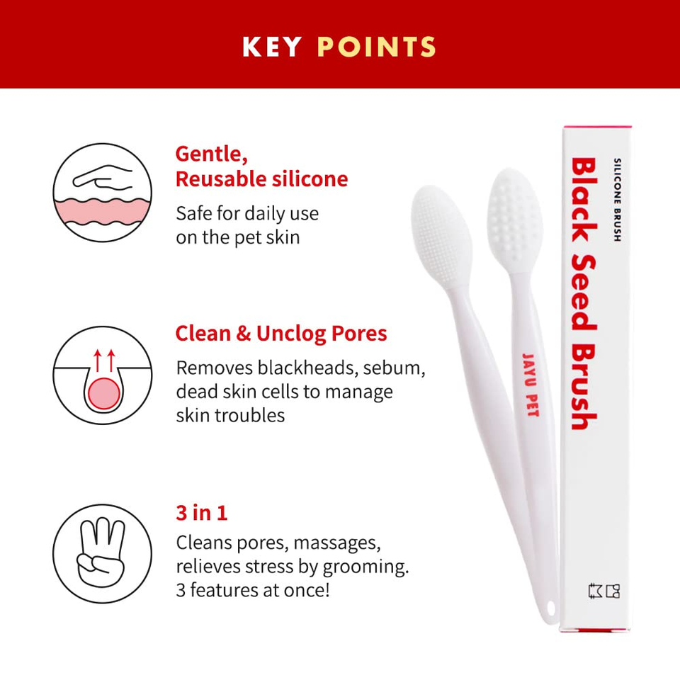 Black Seed Brush Cat Acne Chin Treatment Cat Chin Acne Brush Soft and Sili eBay