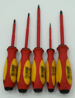 Lot of (5) WITTE MaxxPro VDE INSULATED Screwdriver SET 1000V Germany