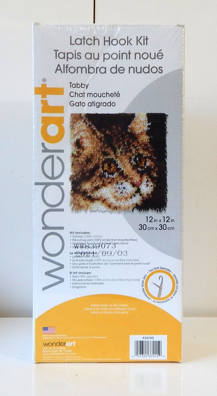 Wonderart Tabby Latch Hook Kit - New