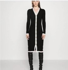 alice olivia sweater dress Alcina Ribbed Soft White xs $465