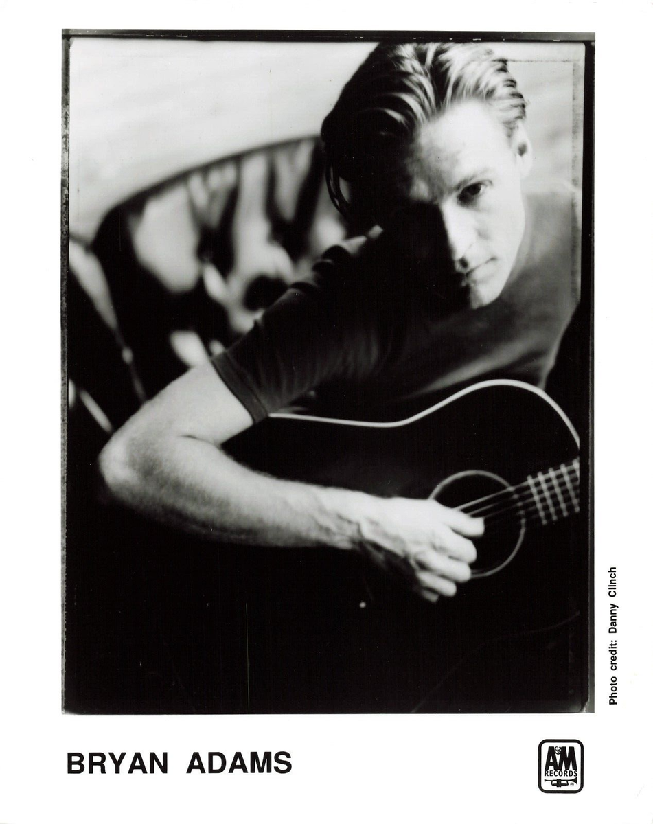 Bryan Adams Band Photo 8x10 Agency Press Portrait AM Records *P74c