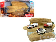 "TRAIL CHALLENGE" RESIN DIORAMA FOR 1/64 SCALE MODELS BY AMERICAN DIORAMA 38431