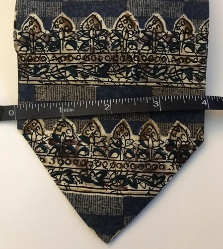 Robert Stock Mens Tie. Multicolor. 100% Silk. - Picture 3 of 4