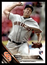 2016 Topps Update Derek Law  Rookie US72 San Francisco Giants