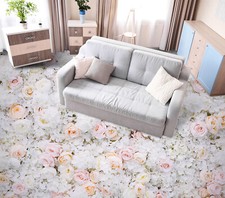 3D White Rose 4067NA Floor WallPaper Murals Wall Print 5D AJ WALLPAPER AU Fay