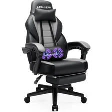 Gaming Chairs with Footrest Ergonomic Video Game Chairs Big and Tall Chair 400lb
