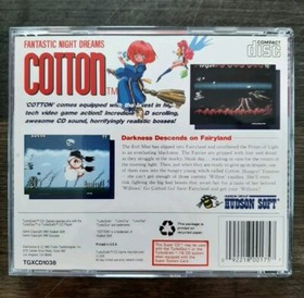 Cotton: Fantastic Night Dreams for TurboGraFX 16 CD complete in case AUTHENTINC!
