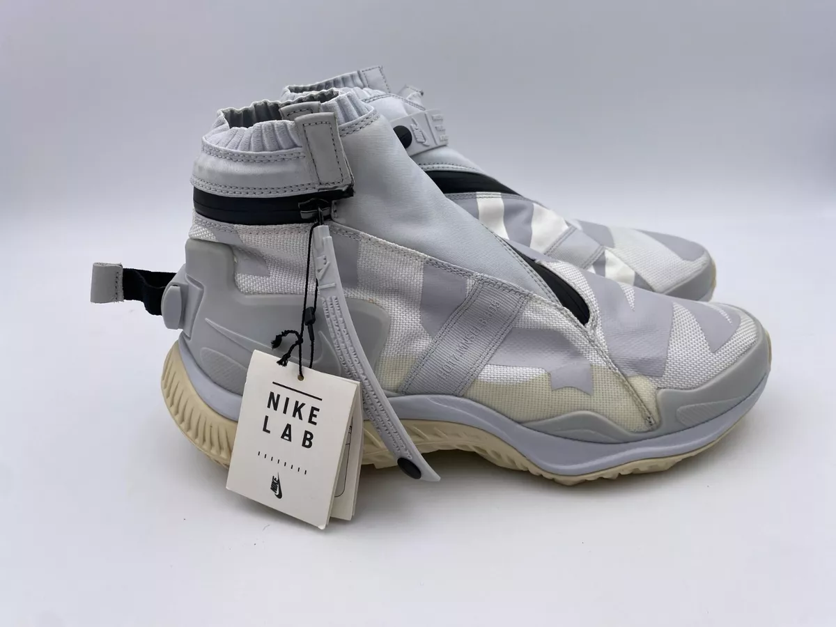 Nike Gyakusou x Gaiter Boot Platinum in Size 8.5 AA0530 100 Pre Owned
