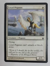 MTG Magic The Gathering Card Loyal Pegasus Creature Pegasus White Born Of The Go