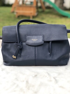 RADLEY London Pebble Leather Shoulder Bag Burnham Beeches Ink preppy