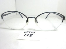 Nos ARISTAR 6220 Half Rimless Eyeglass Frame Blue Vintage Mens Womens LTN-08