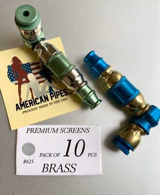 #ad #ad 2 PCS 3” americanpipes Mini Tobacco Smoking Pipe With A Pack Of Screens $16.94