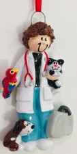 Veterinarian Christmas Ornament  Female Woman Lady Vet Veterinary Gift