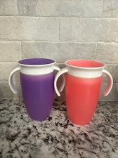 Munchkin 47020 Miracle 360 Purple/Pink Sippy Cup - 2 Pieces