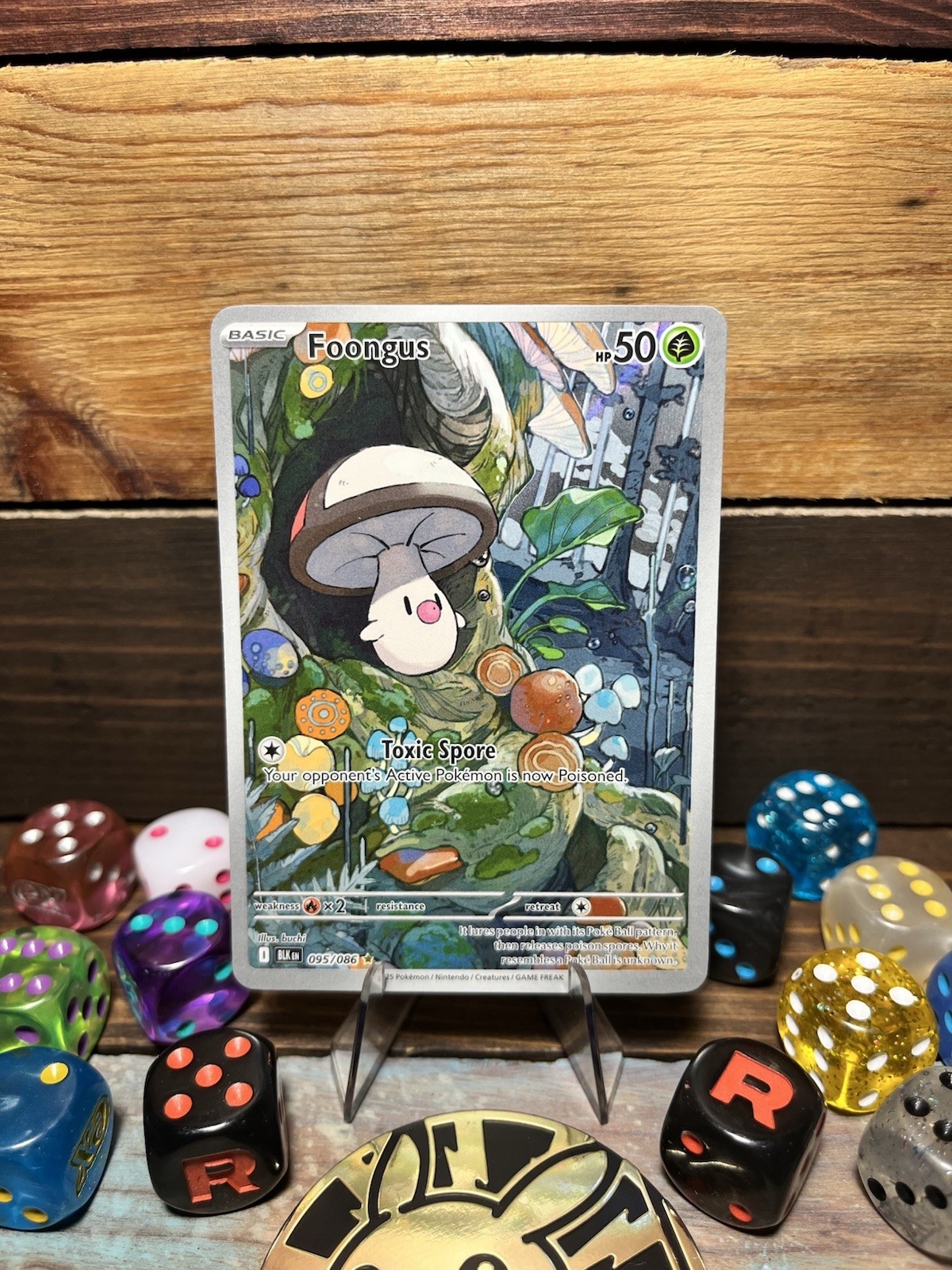 Foongus - 095/086 - Illustration Rare BLK Black Bolt Pokemon Near Mint