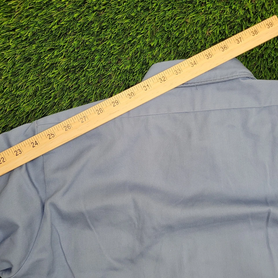 Camisa de trabajo Big-Mac vintage años 80 con botones M/L 22x29 utilitaria Foto 3 de 4