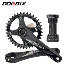 GOLDIX MTB guarnitura 104BCD 165/170/175mm corona rotonda ovale 32-42T bici