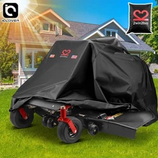 60" Zero-Turn Lawn Mower Cover 600D Heavy Duty Outdoor Waterproof UV Protector