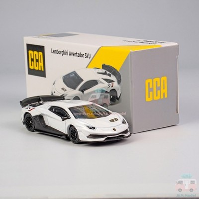 1:64 Lamborghini Aventador SVJ Model Car Diecast Vehicle Collection Gift White