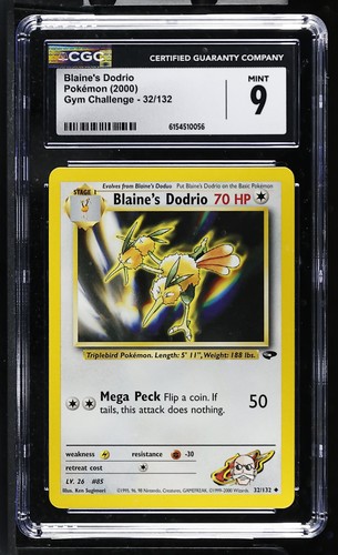 Blaine's Dodrio (Unlimited) graded CGC 9 for sale on eBay