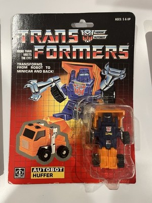 Transformers 1985 G1 Huffer Minibot Complete Set Vintage