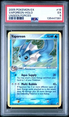 Vaporeon 19/115 Unseen Forces Holo for sale online | eBay