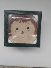 Vtg Popular Imports Raggedy Ann  Andy 1994 Miniature Resin Tea Set USA