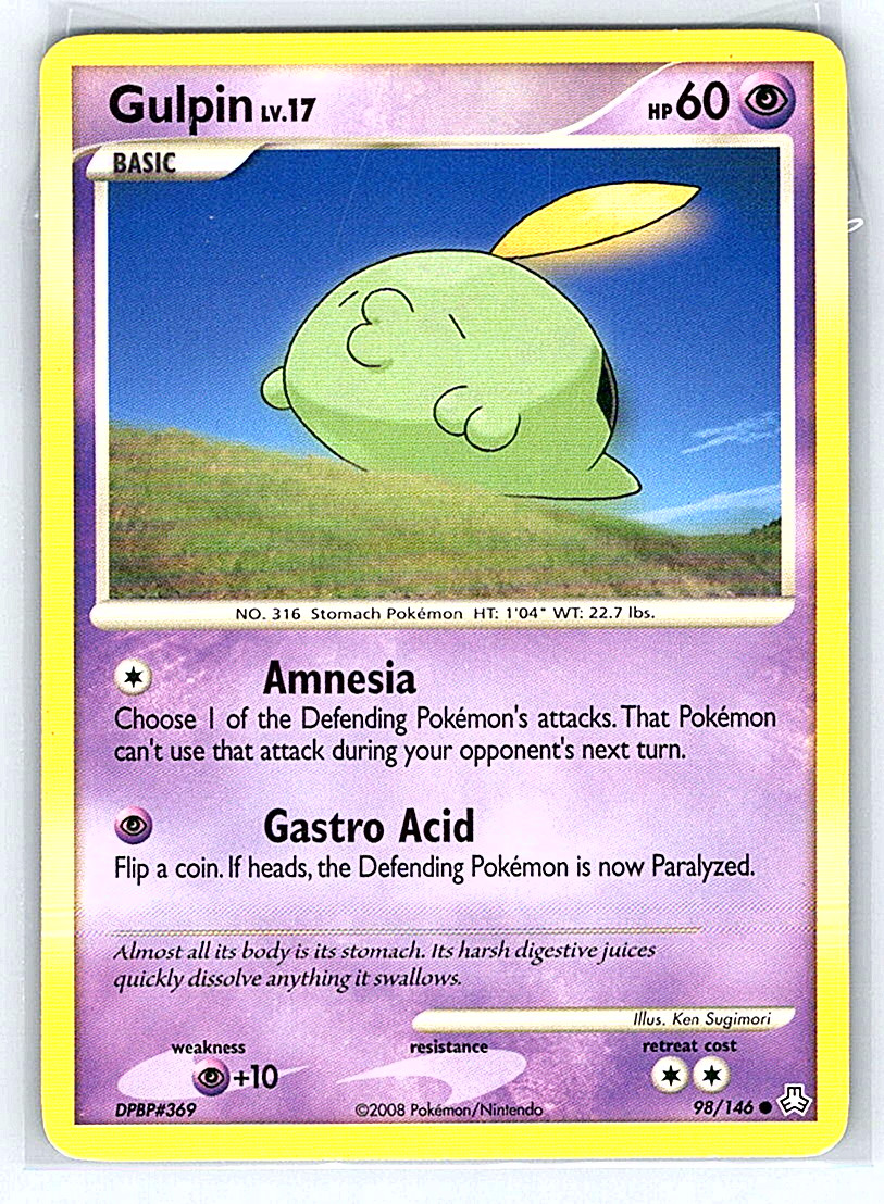 Gulpin 98/146 Legends Awakened MP Pokemon Card