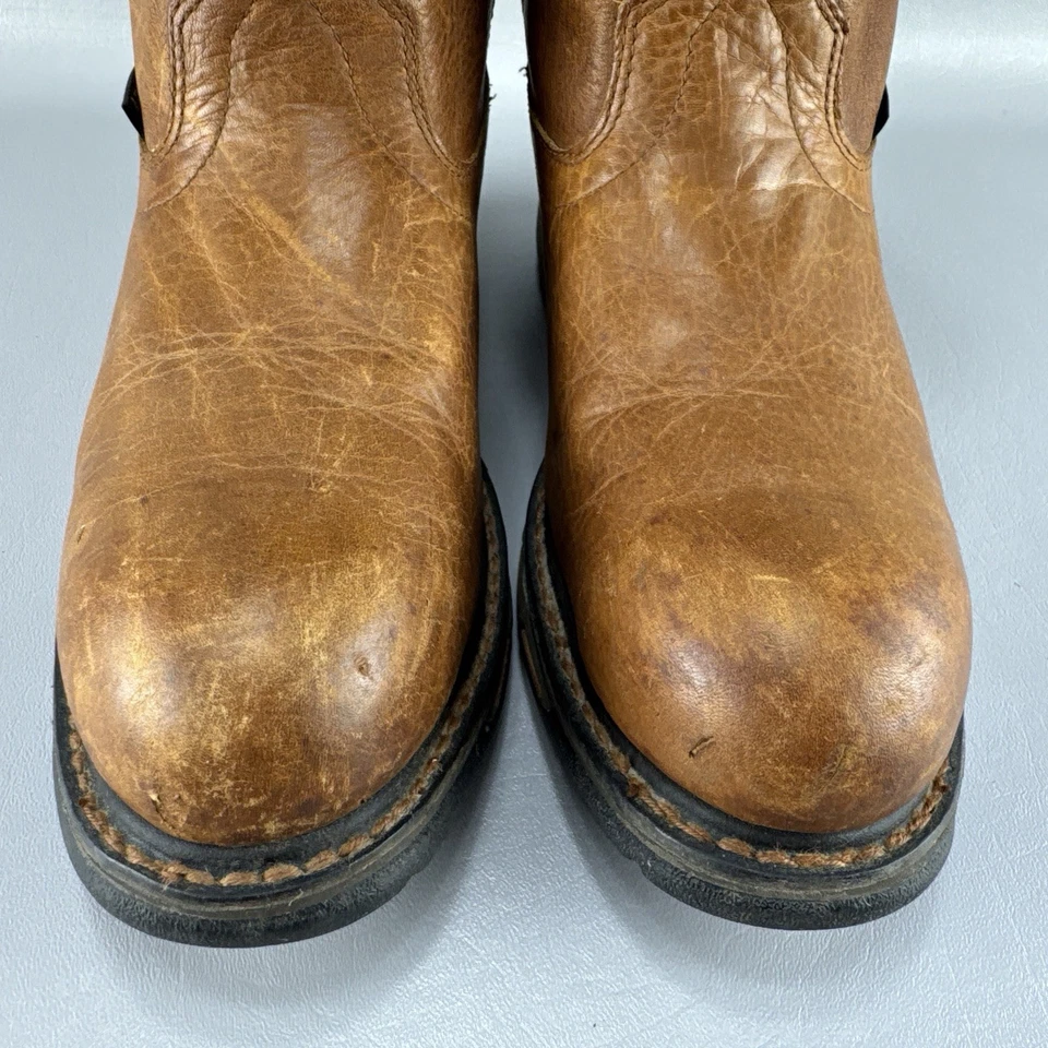 Botas Ariat Workhog Pull On Puntera Compuesta Para Hombres Talla 11.5 EE Cuero Marrón Western Foto 4 de 4