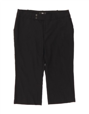 Mossimo Damen gerade Caprihose US 12 Large W34 L20 schwarz Polyester CN08