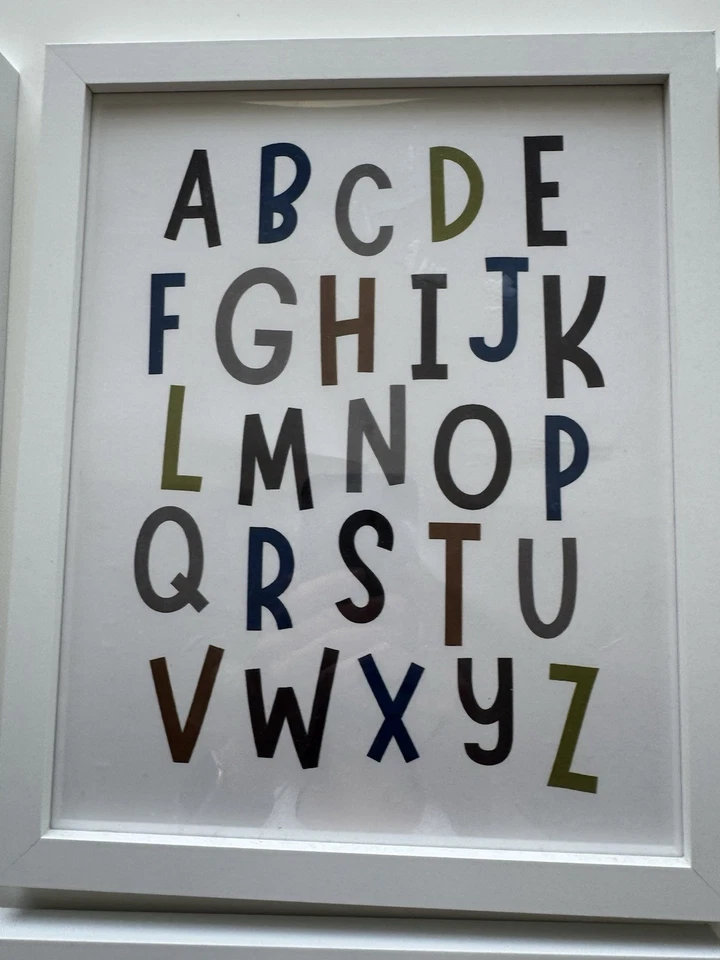 Decoración del hogar arte de pared niños construcción de habitaciones números alfabetos Foto 3 de 4