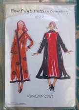 Abrigo Kowloon 1022 estampado de patas vintage años 90 todas las tallas sin cortar