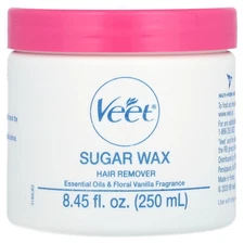 Sugar Wax Hair Remover, Essential Oils & Floral Vanilla, 14 Pieces