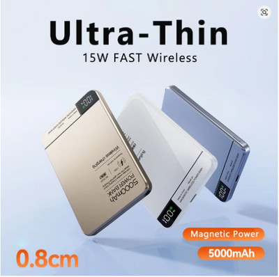 5000/10000mAh Power Bank Magnetic Wireless PD20W Fast Charging External Battery