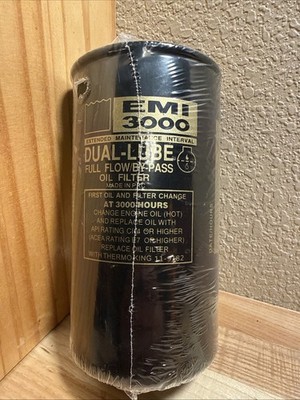 NEW SEALED GETOPAUTO EMI 3000 Dual-Lube Full Flow/By-Pass Oil Filter 11-9182
