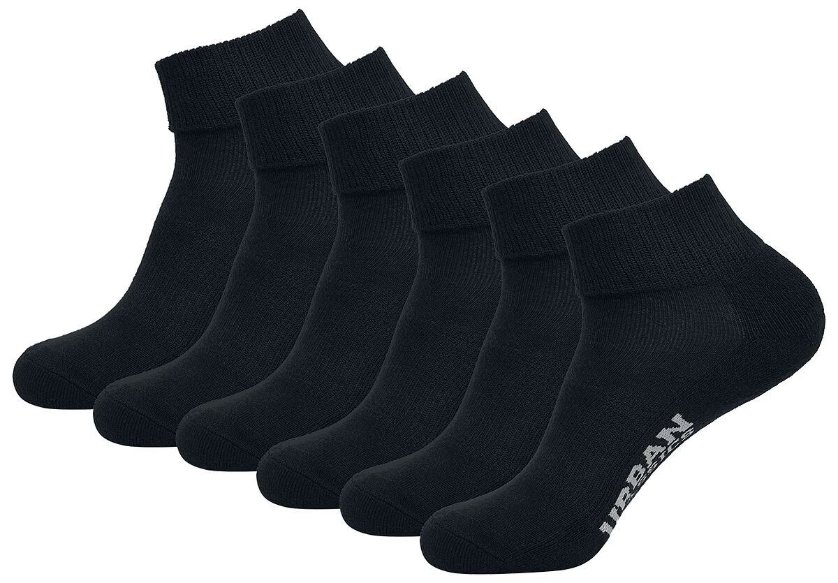Носки-кроссовки унисекс Urban Classics Socken 6 шт Повседневная одежда schwarz 4290₽