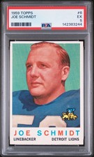 1959 TOPPS #6 JOE SCHMIDT PSA 5