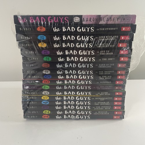 THE BAD GUYS Serie 1-17 komplettes Buchset von Aaron Blabey neu versiegelt