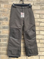 OZARK TRAIL Boys Size L 10/12 Snow Pants Wind  Water Resistant   River Taupe