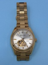 Reloj Automático Hombre Bulova 97A182 Surveyor Esfera Champagne Tono Dorado Acero Inoxidable