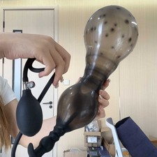 Extra Big Inflatable Anal Butt Plug Prostate Massager Stimulator Anus Sex Toys