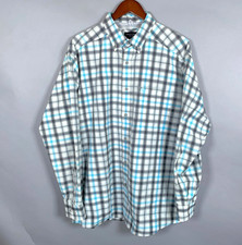 Ariat Pro Series Shirt Adult XL White Blue Gray Check Long Sleeve Workwear