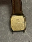 Seiko Watch Men 26mm Gold Tone Date 6532-5310 Watch Japan A Vintage