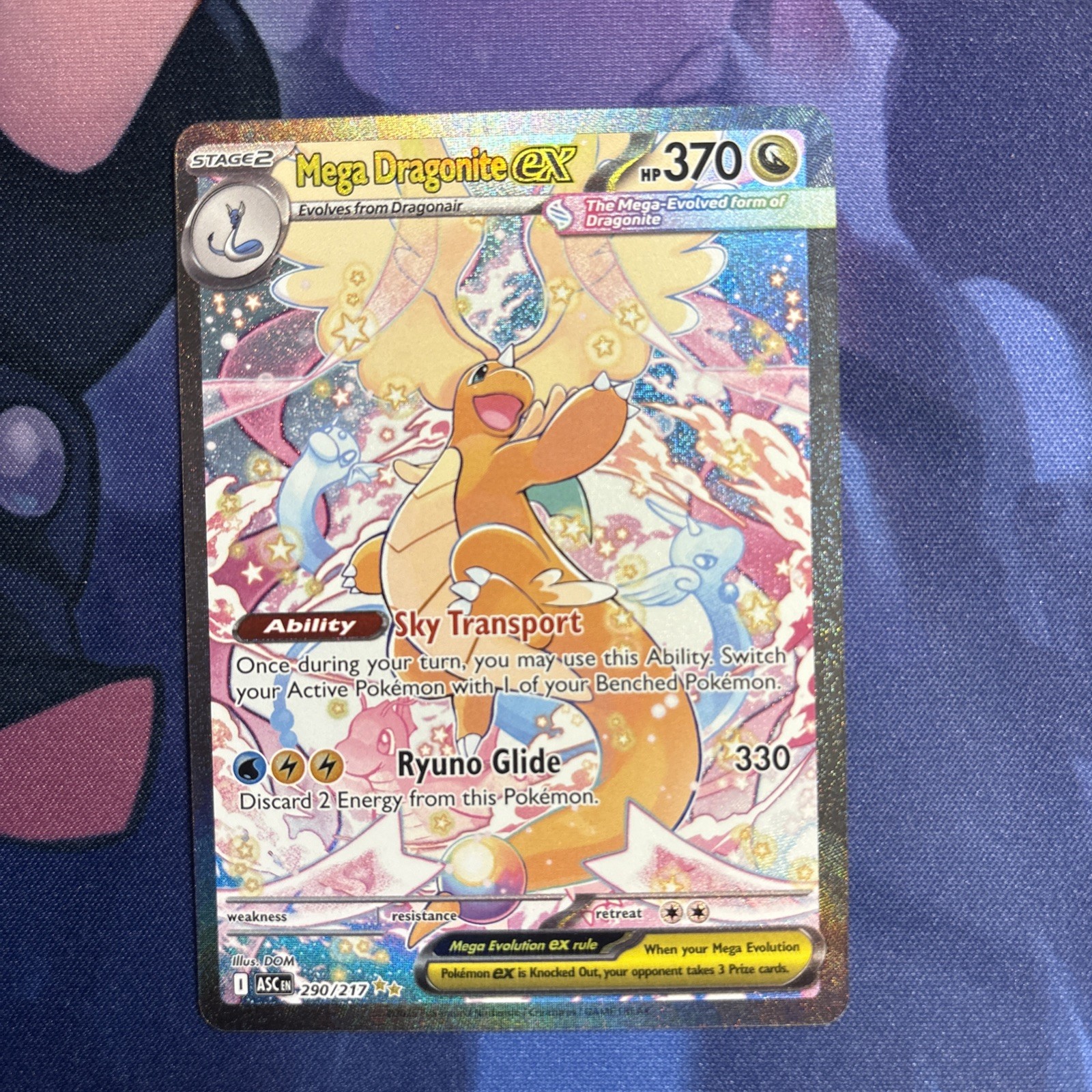 Pokémon TCG Ascended Heroes Mega Dragonite ex Sir 290/217 Near Mint Condition