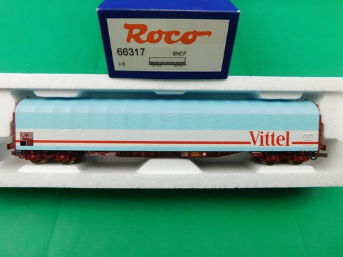 D24 Roco H0 Güterwagen 66317 SNCF Vittel Schiebeplanenwagen AC KKK OVP TOP | Zustand: Gebraucht