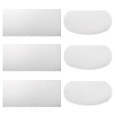6pcs Stainless Steel Clay Scraper 3.94" 5.51" Pottery Clay Scraper Kit Tool