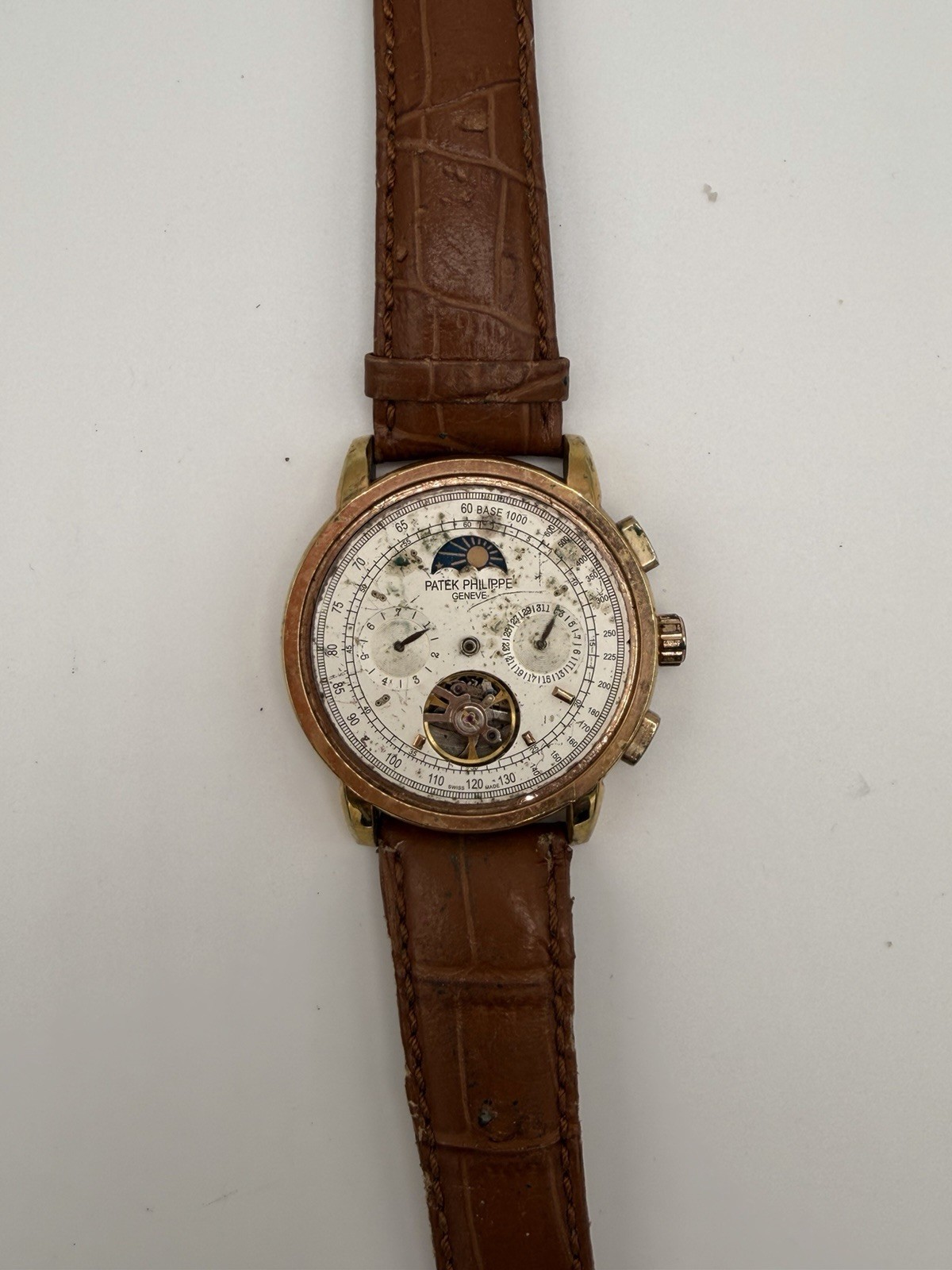 Patek Philippe Chronograph Vintage Parts Moonphase AS-IS Watch Repair - vintagewatches.pk